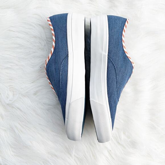 SeaVees Sunset Stripe Sneaker Regatta in Herringbone Twill - Picture 3 of 7